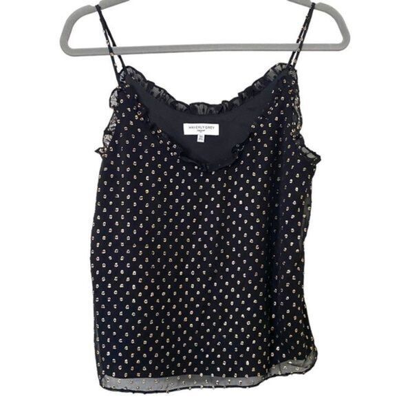 WAVERLY GREY Metallic Detailed Tank - Picture 1 of 4